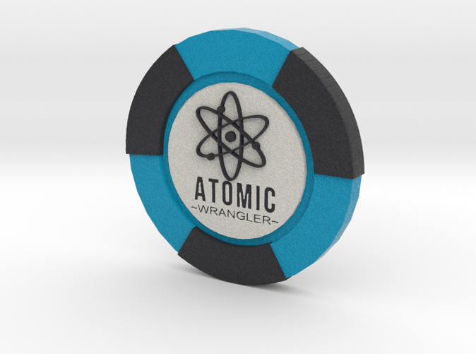 Atomic Wrangler Poker Chip (ZD4QGVB6N) by PhillyStein