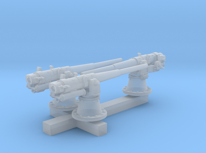 1/350 10.5cm/40 SK L/40 Guns x3 (No Shields)