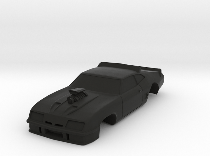 Custom 3D Printed Winged Sprint Car Racer Mega G+ Long HO Slot Car Body 