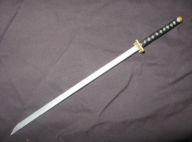 A painted model of the actual sword