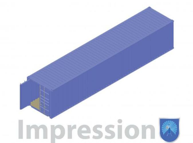 Impression of a shipping container type B