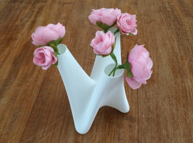 3in1vase with flowers