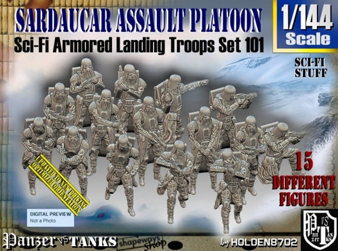 1st Corps 25mm Sci Fi Support Platoon Colonial Troopers Starship Marines Platoon 