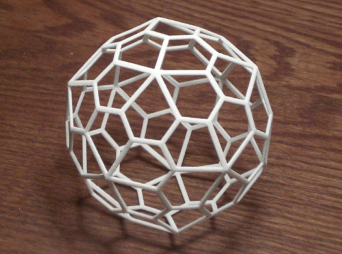 60 sided polyhedron - photo is of a 3" diameter one