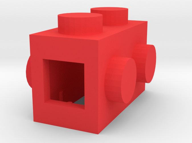 Custom LEGO-inspired brick 2x1 (RW7SNK8W8) by czarro98