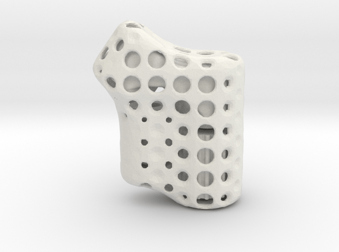 printed parts in cage