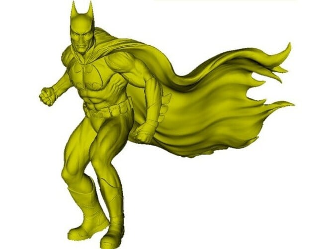 1/87 scale Batman superhero figure (JS5FPYRJB) by Anyuta3D