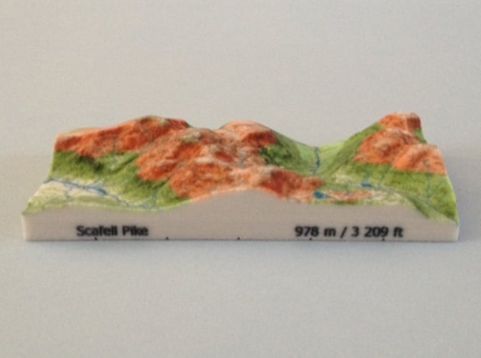 Photo of Scafell Pike - Relief model