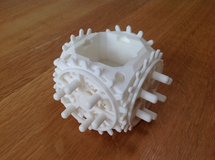 28-Geared Cube - Fully Assembled 3d printed 
