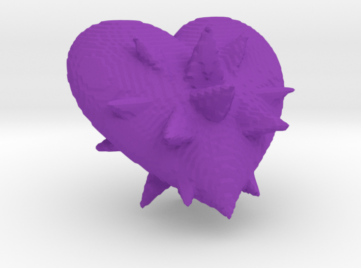 Heartspikes 3d printed 
