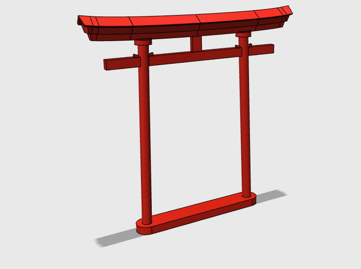 Torii, Myōjin, medium (N/H0-gauge) 3d printed 