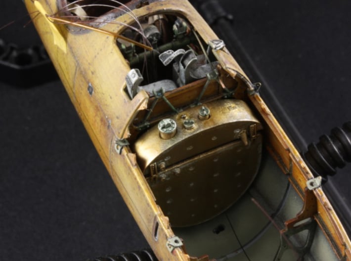 1:32 Albatros D.V/a Fuel Tank (WNW drop in) 3d printed installed in WNW Albatros D.V