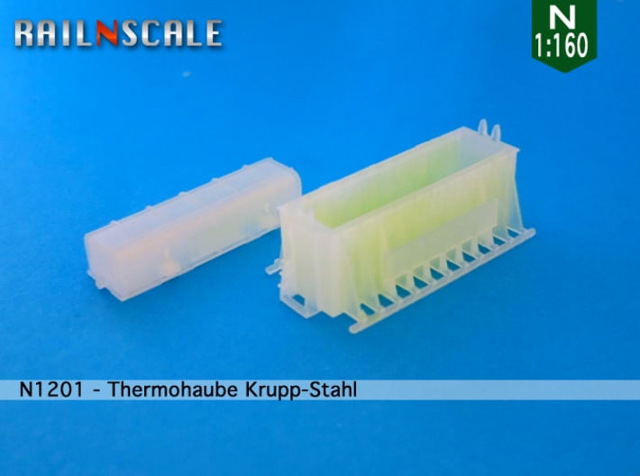 Thermohaube Krupp-Stahl (N 1:160) 3d printed 