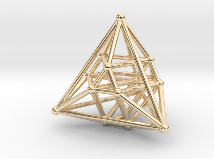 Hyper Tetrahedron Vector Net 33mm 3d printed