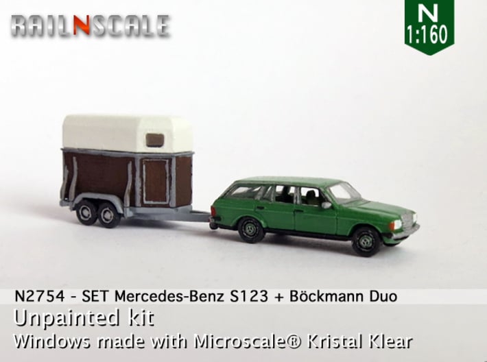 SET Mercedes T + Böckmann Duo (N 1:160) 3d printed 