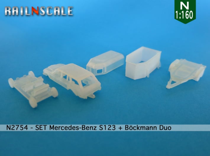 SET Mercedes T + Böckmann Duo (N 1:160) 3d printed 