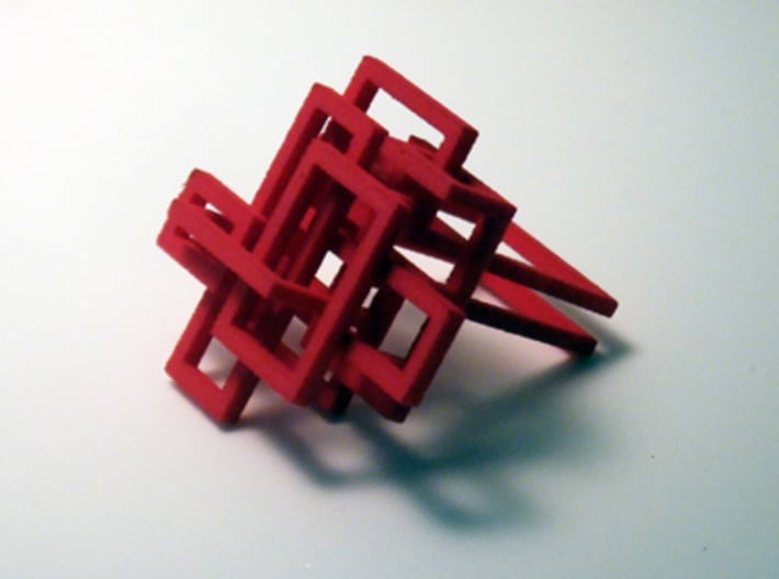 Open SquareRing size 8 3d printed 