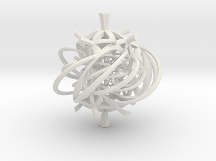 Seifert surface for (3,3) torus link with fibers 3d printed 