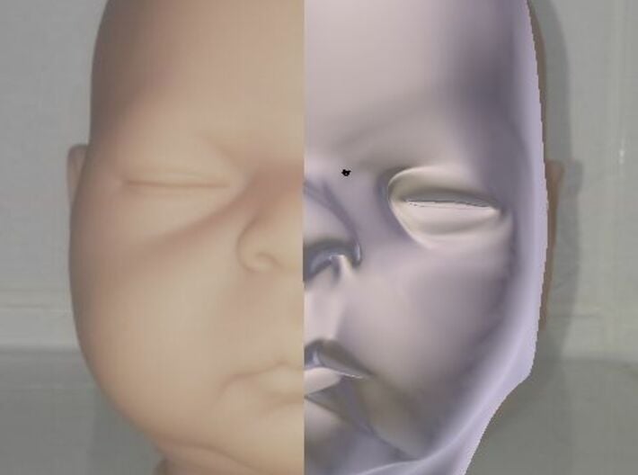 Baby Head 3d printed 