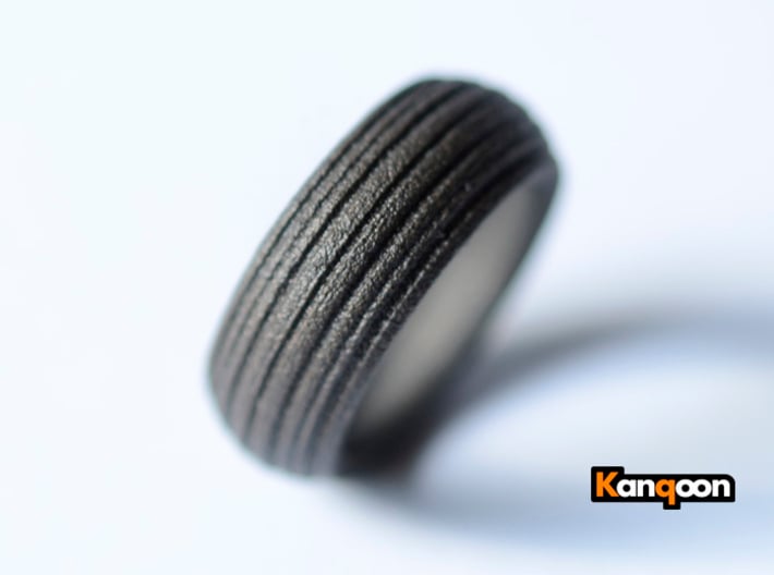 Speedy - Tire Ring 3d printed Matte Black Steel printed in US 9.75