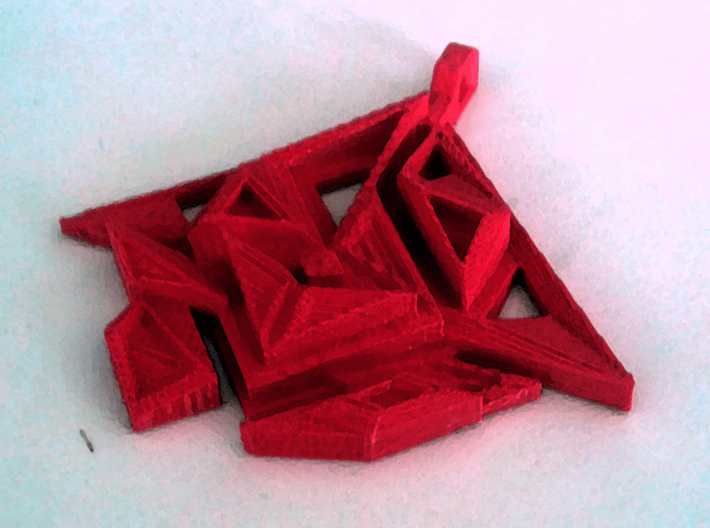 Pendant DANU 3d printed Crystals brought together by the old ones. 