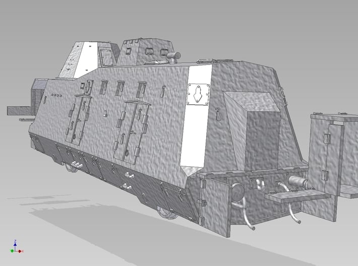 HO G-Wagen Armored Train BP-42 3d printed 