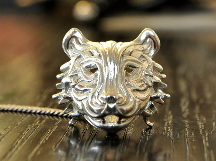 The Tiger Pendant 3d printed 