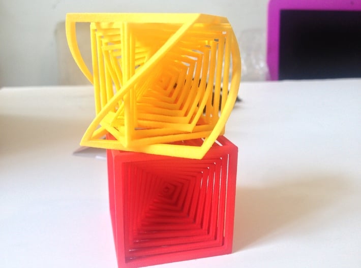 The Cube 3d printed 