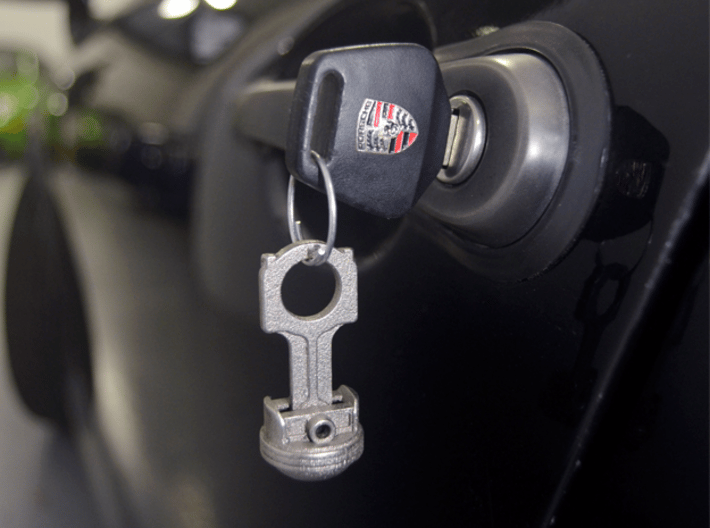 Piston & Connecting Rod 3.8 RS - Keychain 3d printed 