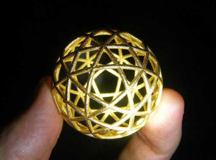 Star Cage Circles 45mm X 2mm 3d printed Its easier than you might think