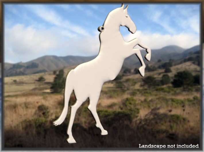 Rampant Horse 3d printed