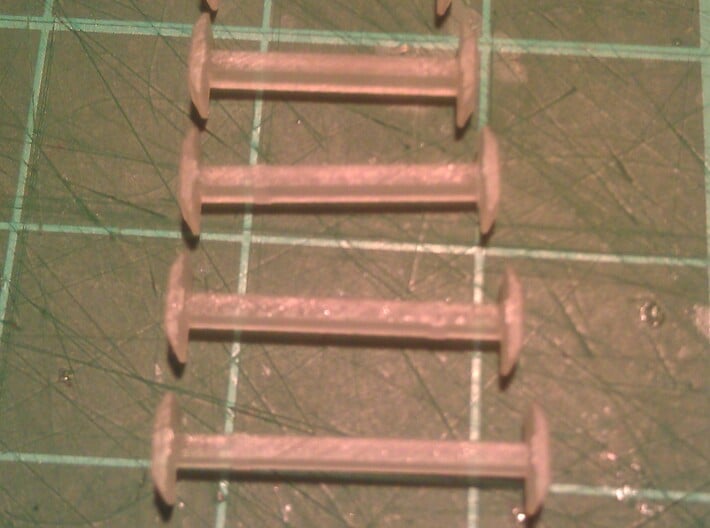 N Scale 8mm Fixed Coupling Drawbar x6 3d printed Range of Couplings - 9mm to 14mm