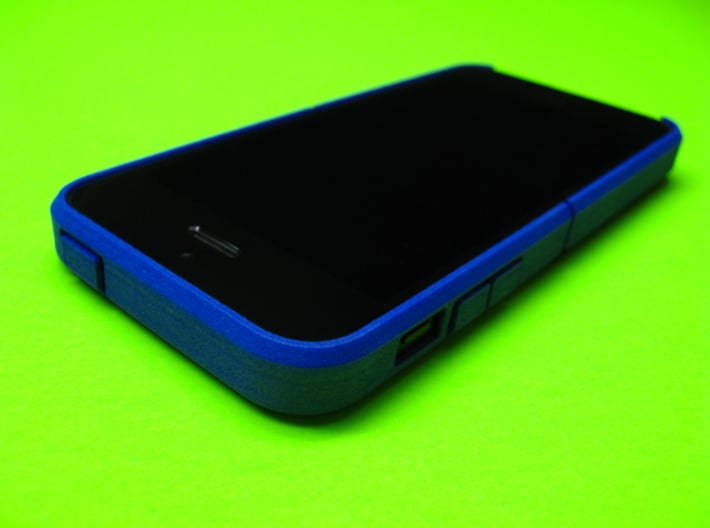 Cariband case for iPhone 5/5s, "holds stuff" 3d printed Royal Blue Strong & Flexible Polished