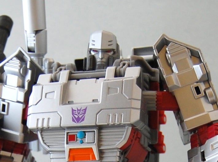 Megatron head Mtmte 3d printed Sample with Mr.color spray and Citadel paints