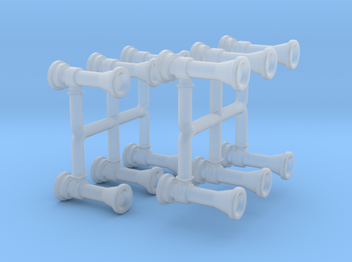 Locomotive Chime Horns Type 1-1 TT Scale 3d printed 
