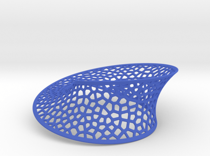 Mobius strip Voronoi (5½ in) 3d printed 