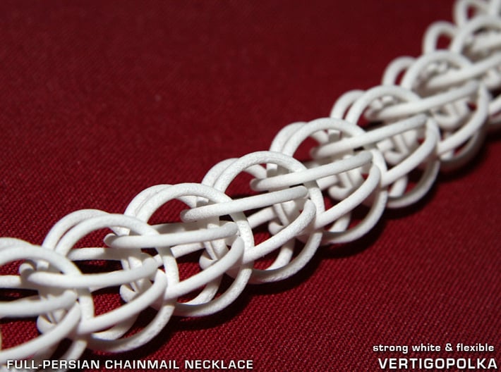 Full-Persian Chainmail Necklace 3d printed 