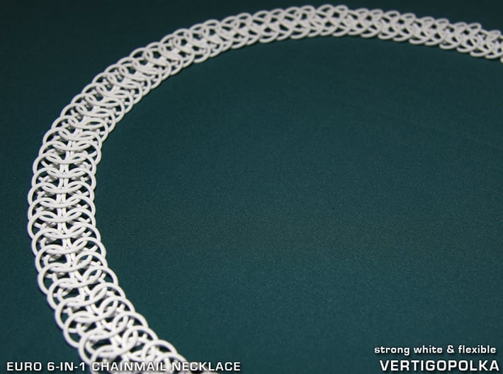 Euro 6-in-1 Chainmail Necklace 3d printed 