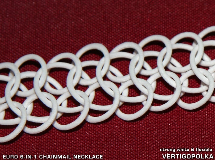 Euro 6-in-1 Chainmail Necklace 3d printed 