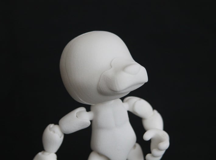 CAP figure Glue-on (dog nose) 3d printed 
