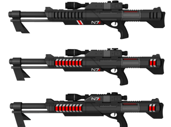 Mass Effect - 1:6 scale - M98 (Black) Widow 3d printed 
