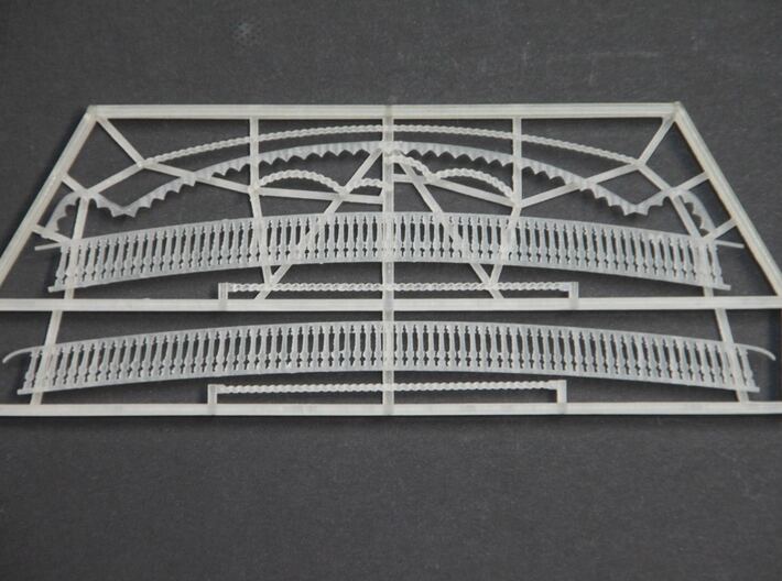 1:78 HMS Victory Stern Gallery Decoration 3d printed 