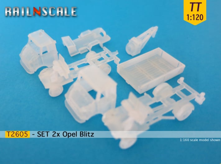 SET 2x Opel Blitz A (TT 1:120) 3d printed 