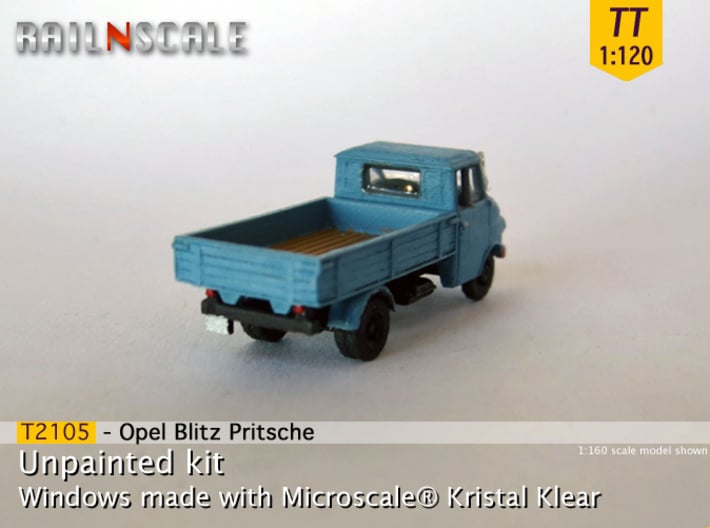 Opel Blitz A Pritsche (TT 1:120) 3d printed 