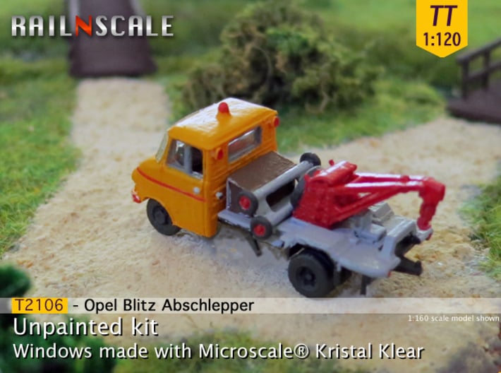 Opel Blitz A Abschlepper (TT 1:120) 3d printed 