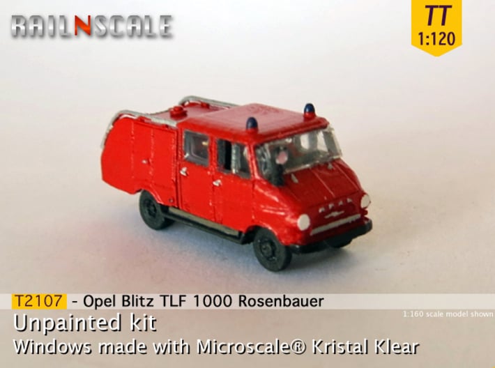 Opel Blitz TLF 1000 (TT 1:120) 3d printed