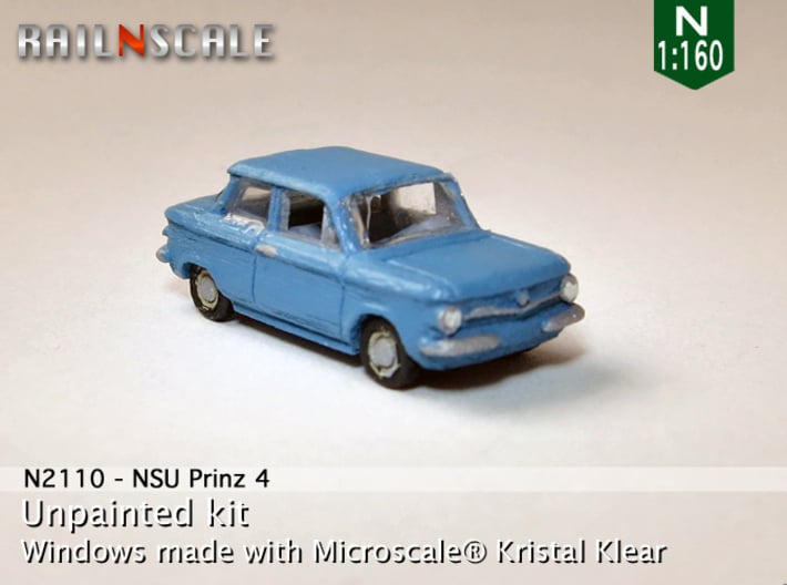 NSU Prinz 4 (N 1:160) 3d printed 