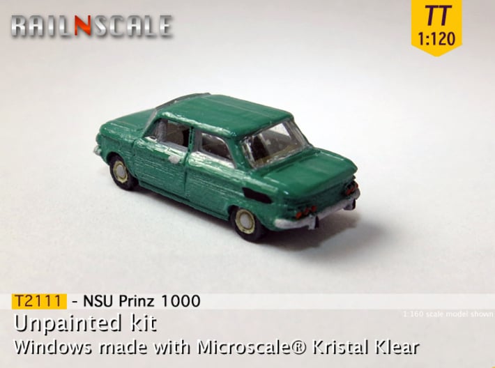 NSU Prinz 1000 (TT 1:120) 3d printed 