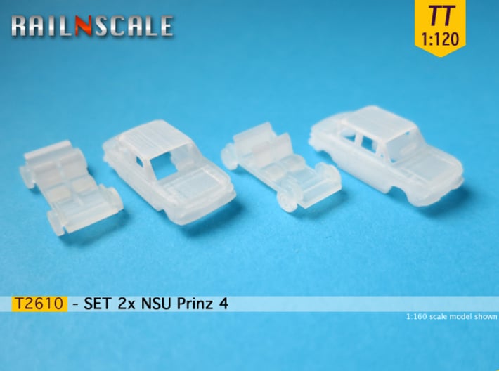 SET 2x NSU Prinz 4 (TT 1:120) 3d printed 