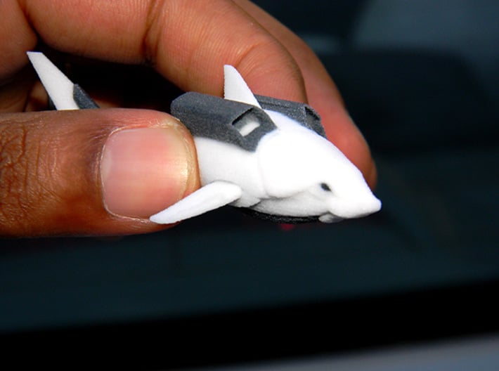 Great White Shark (GWB Character) 3d printed Click arrow to the left to watch the video